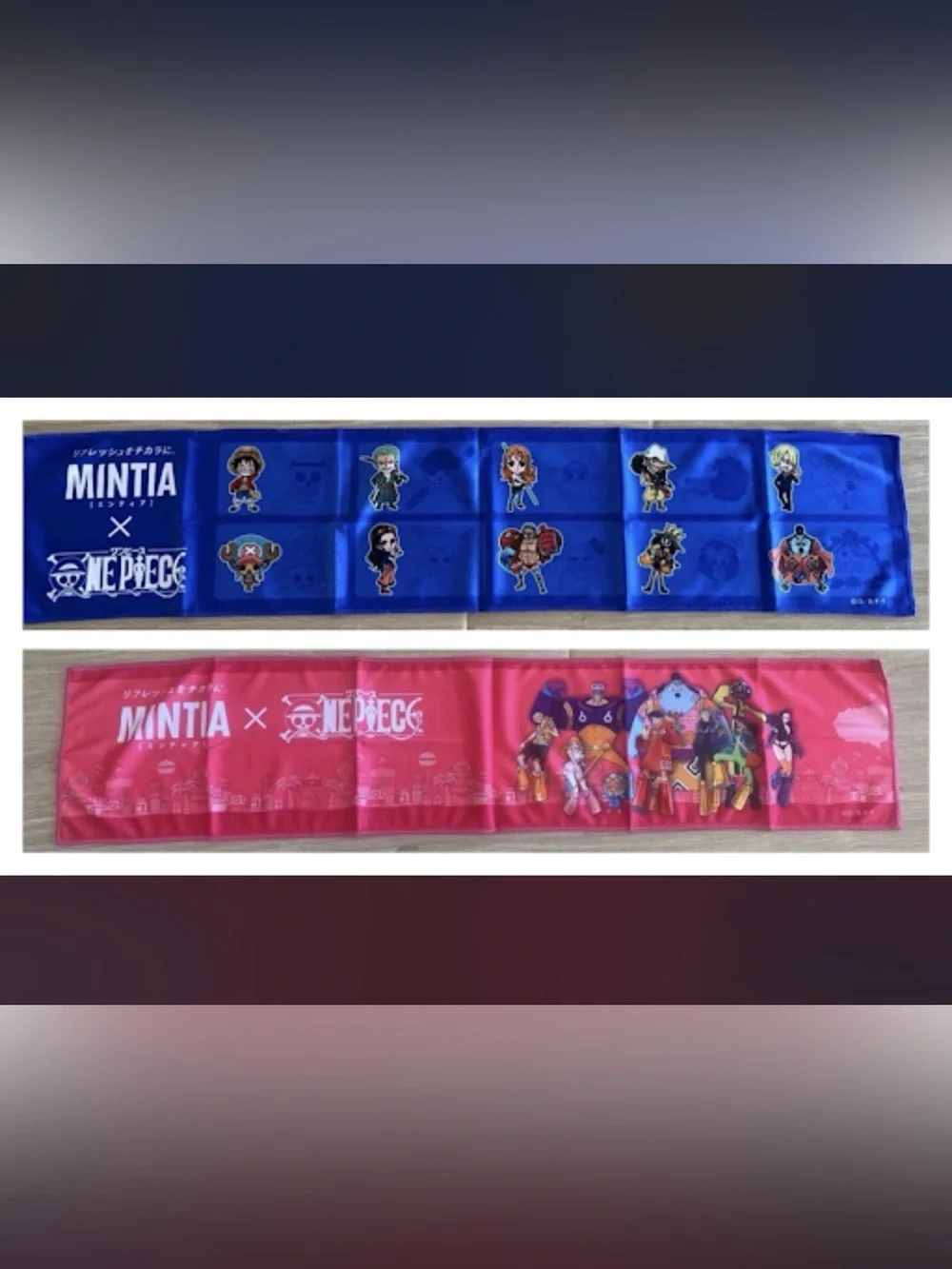 Rare One Piece x Mintia Towel Set of 2 Straw Hat Crew Japan Promo Exclusive